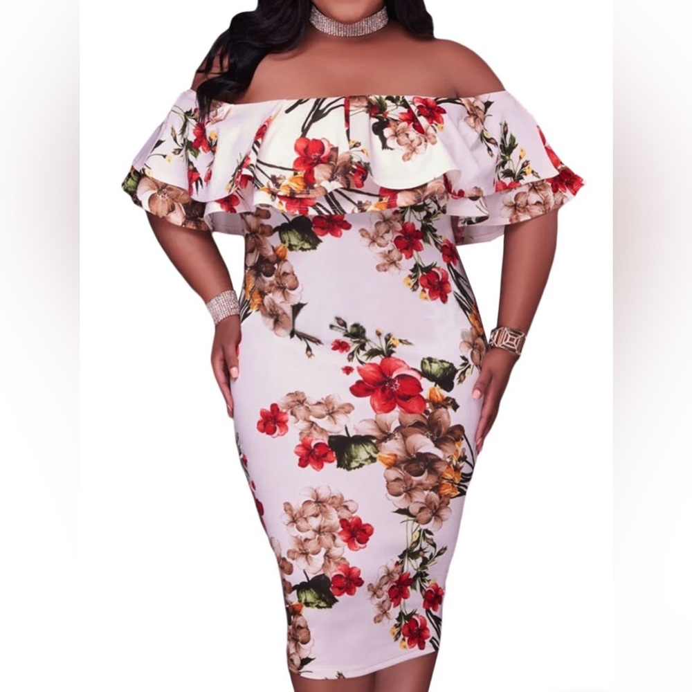 Gloria & Sarah Floral Print Dress. Size 2XL. NWOT.